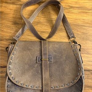 Bed Stu brown Leather Crossbody Bag Saddle purse